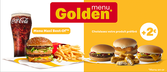 Votre produit Golden à 1€ de plus !